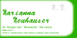 marianna neuhauser business card